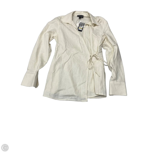 Top Long Sleeve By Kenneth Cole In Cream, Size: M