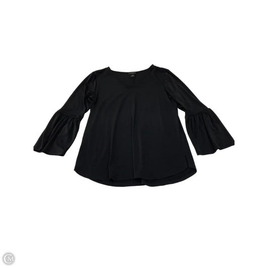 Top Long Sleeve By Ann Taylor In Black, Size: M