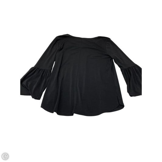 Top Long Sleeve By Ann Taylor In Black, Size: M