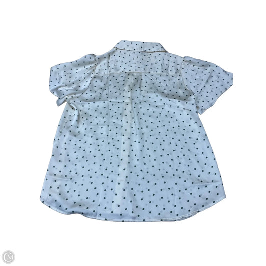 Blouse Short Sleeve By Autres Filles In Polkadot Pattern, Size: M
