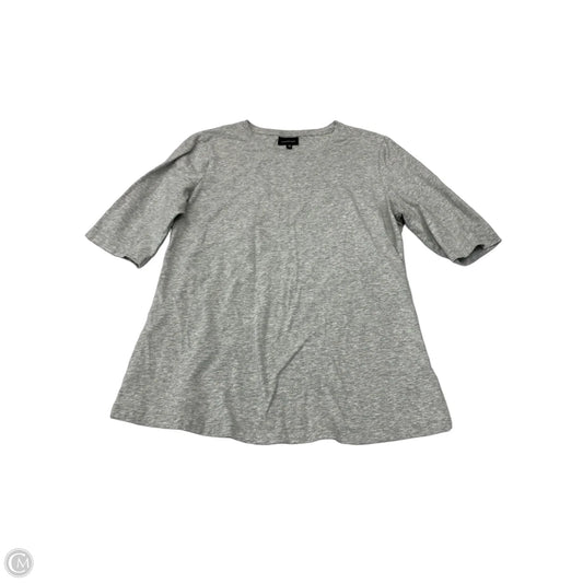 Top Short Sleeve Basic By Who What Wear In Grey, Size: M