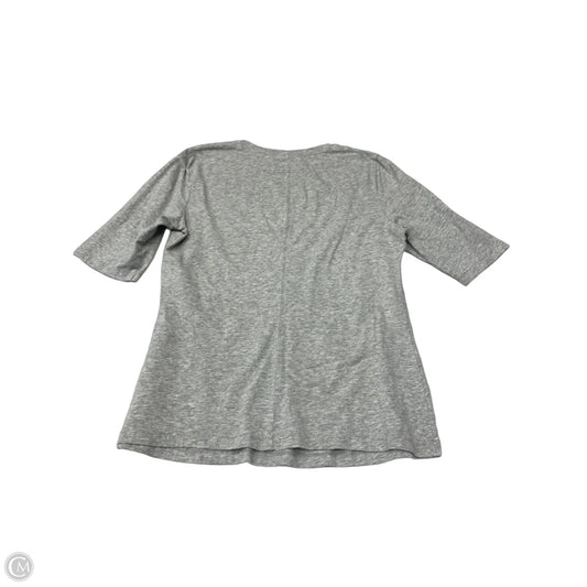 Top Short Sleeve Basic By Who What Wear In Grey, Size: M