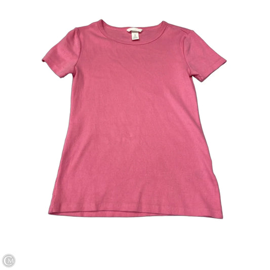 Top Short Sleeve Basic By H&m In Pink, Size: M