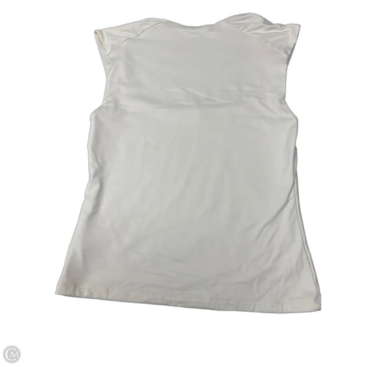 Top Sleeveless By Tahari In Ivory, Size: S
