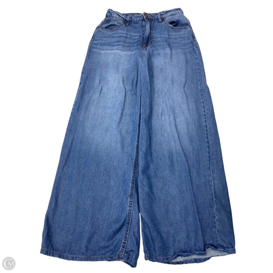 Pants Wide Leg By Oat In Blue Denim, Size: 8