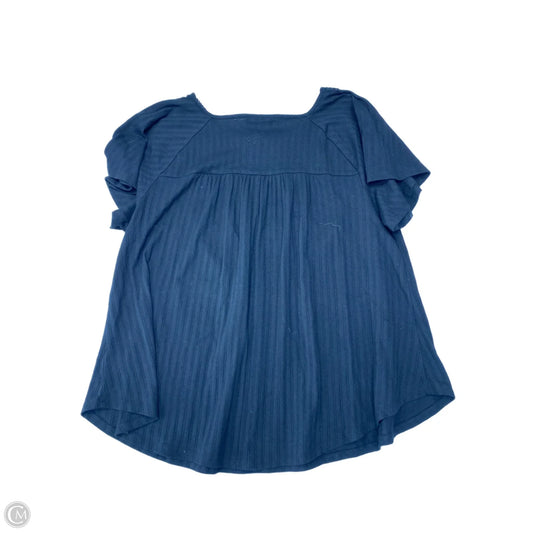 Top Short Sleeve By Lane Bryant In Black, Size: 3x