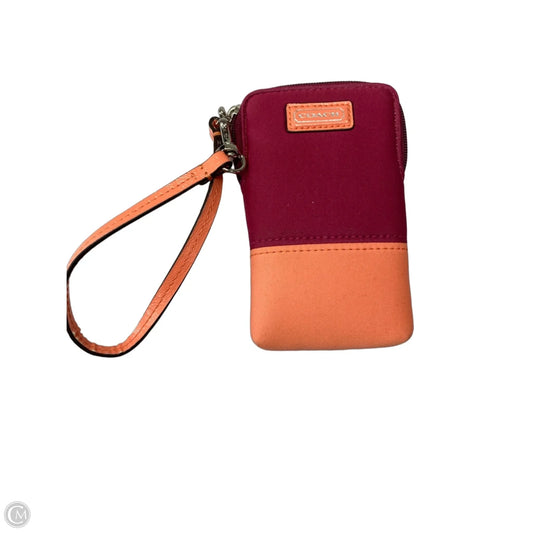 Coin Purse Designer By Coach, Size: Small