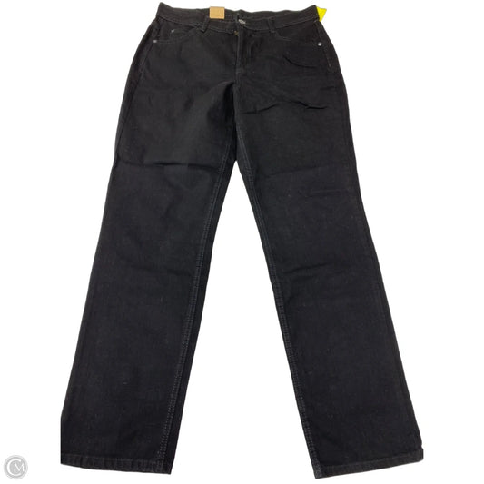 Jeans Straight By Charter Club In Black, Size: 14