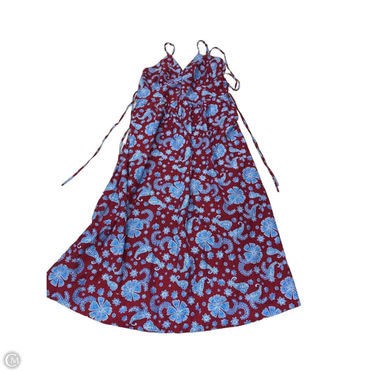 Dress Casual Maxi By Loft In Blue & Red & White, Size: Xs