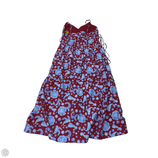 Dress Casual Maxi By Loft In Blue & Red & White, Size: Xs