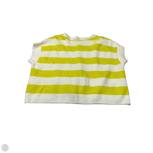 Sweater Short Sleeve By Maeve In Striped Pattern, Size: L