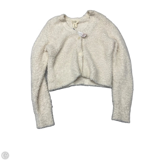 Sweater Cardigan By Jessica Simpson In Cream, Size: L