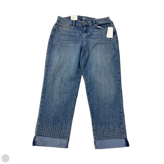 Jeans Boyfriend By Style And Company In Blue Denim, Size: 10