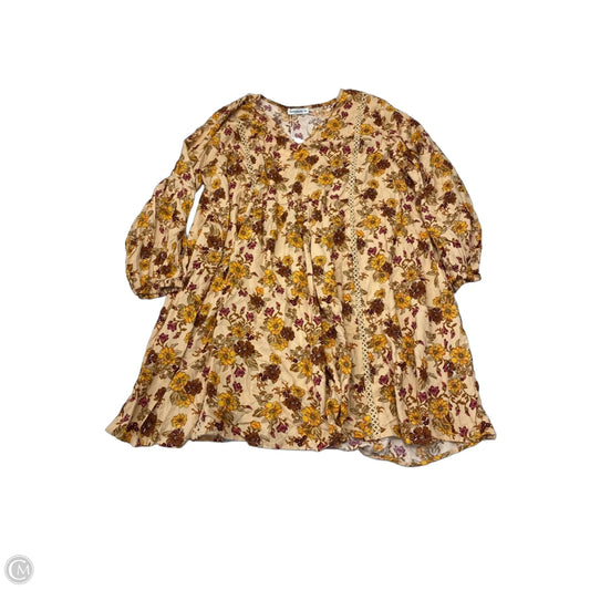 Dress Casual Short By Rusttydustty In Floral Print, Size: 3x