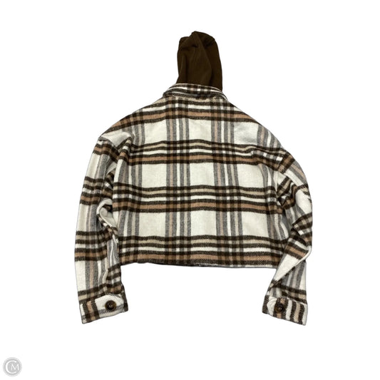 Jacket Shirt By Ci Sono In Plaid Pattern, Size: S