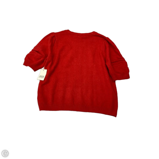 Top Short Sleeve By Ana In Red, Size: M