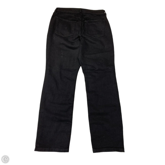 Jeans Straight By Old Navy In Black Denim, Size: 10