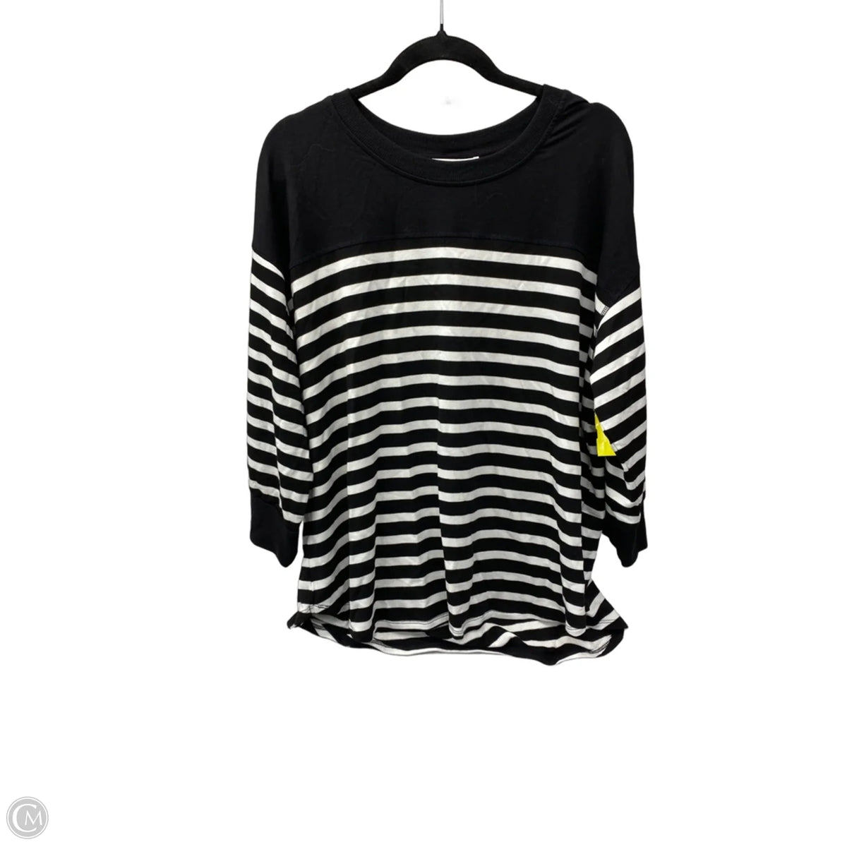 Top Long Sleeve By Workshop In Striped Pattern, Size: 2x