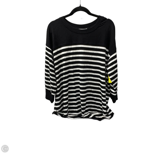 Top Long Sleeve By Workshop In Striped Pattern, Size: 2x