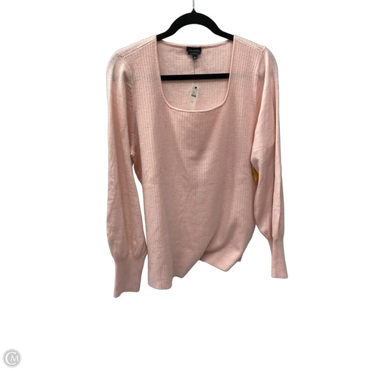 Top Long Sleeve By Talbots In Pink, Size: Xl