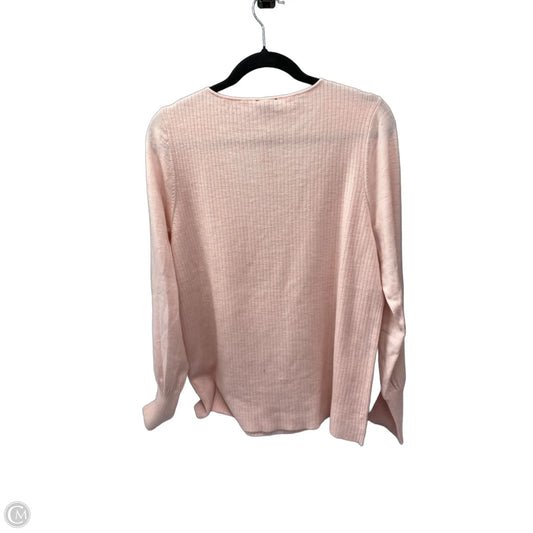 Top Long Sleeve By Talbots In Pink, Size: Xl