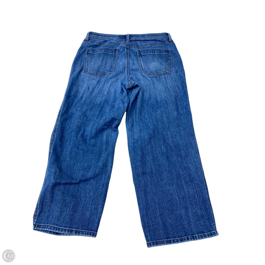 Jeans Wide Leg By Talbots In Blue Denim, Size: 12