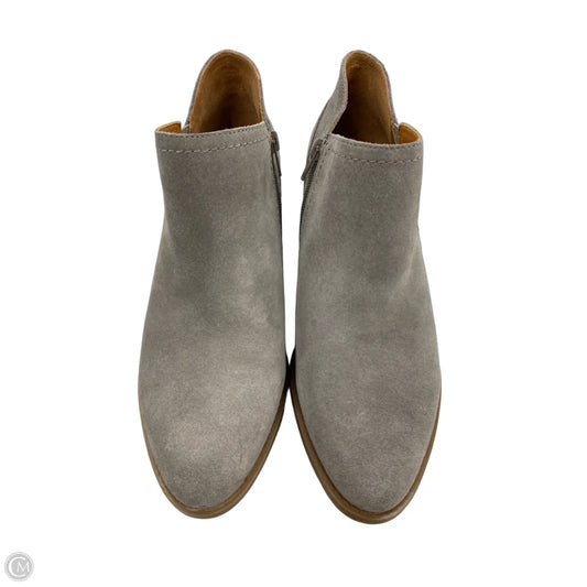 Boots Ankle Heels By Lucky Brand In Grey, Size: 10