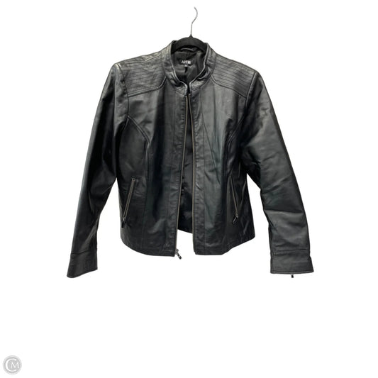 Jacket Leather By Apt 9 In Black, Size: Xl