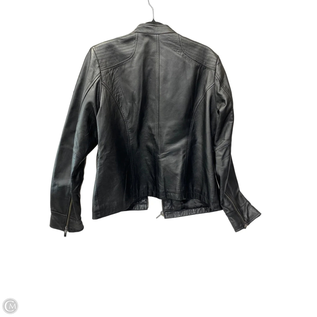 Jacket Leather By Apt 9 In Black, Size: Xl