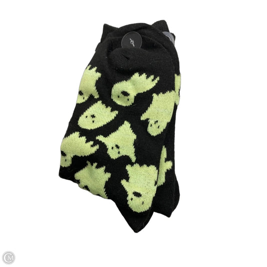 Socks By Clothes Mentor In Black & Green, Size: Osfm