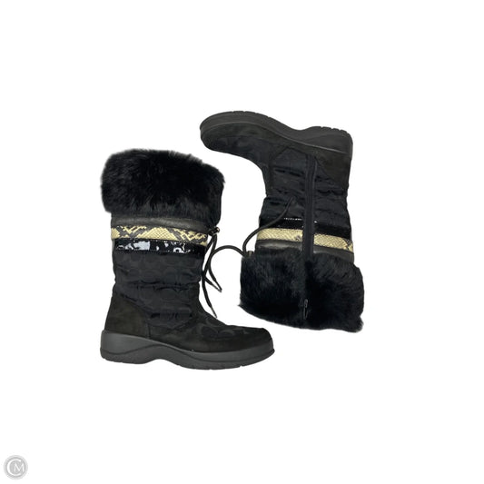 Boots Designer By Coach In Black, Size: 7.5