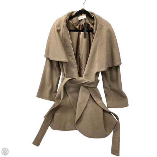 Coat Wool By T Tahari In Brown, Size: Xl