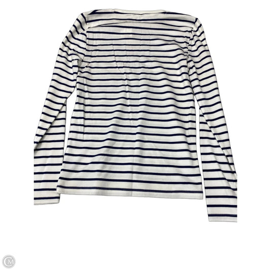 Top Long Sleeve Basic By J. Crew In Striped Pattern, Size: M