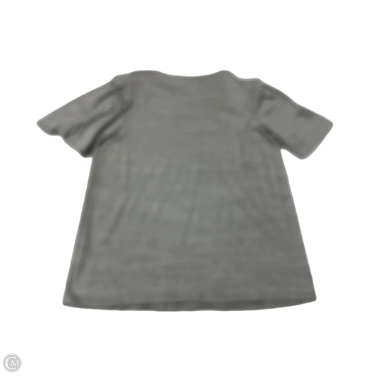 Top Short Sleeve By Nine West In Grey, Size: M
