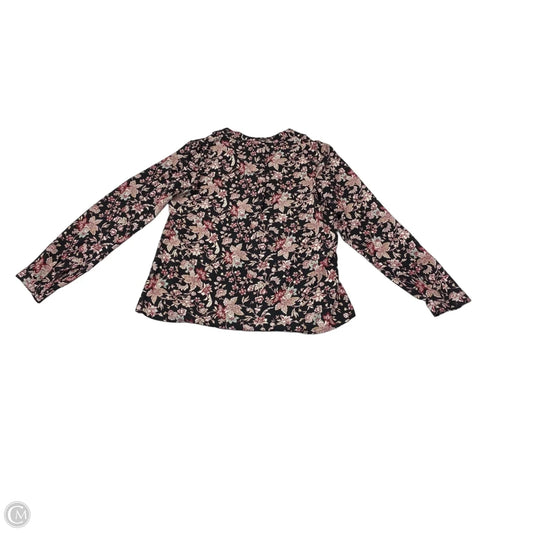 Blouse Long Sleeve By Express In Floral Print, Size: M