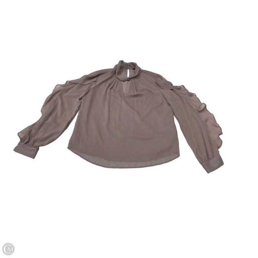 Blouse Long Sleeve By Limited In Purple, Size: Xl