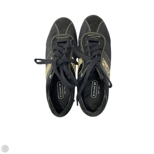 Shoes Designer By Coach In Black, Size: 7.5