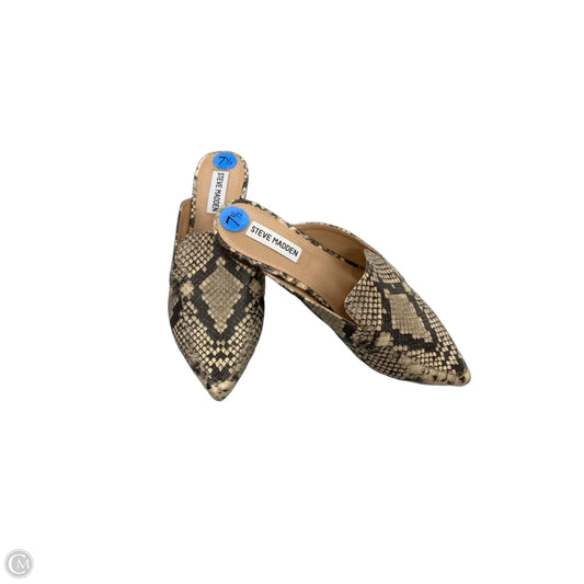 Shoes Flats By Steve Madden In Snakeskin Print, Size: 7.5