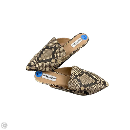 Shoes Flats By Steve Madden In Snakeskin Print, Size: 7.5