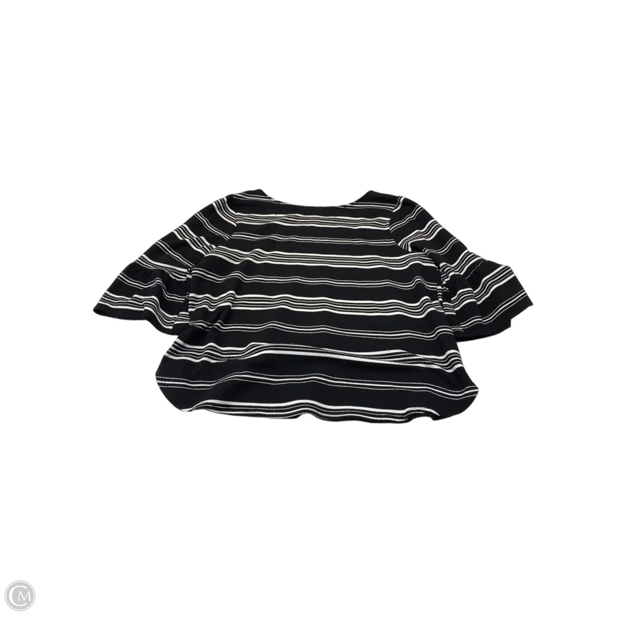 Top 3/4 Sleeve By Green Envelope In Striped Pattern, Size: 2x
