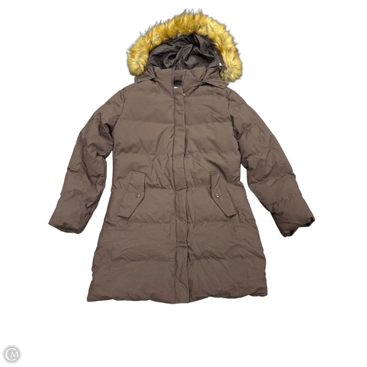 Coat Puffer & Quilted By Clothes Mentor In Brown, Size: S