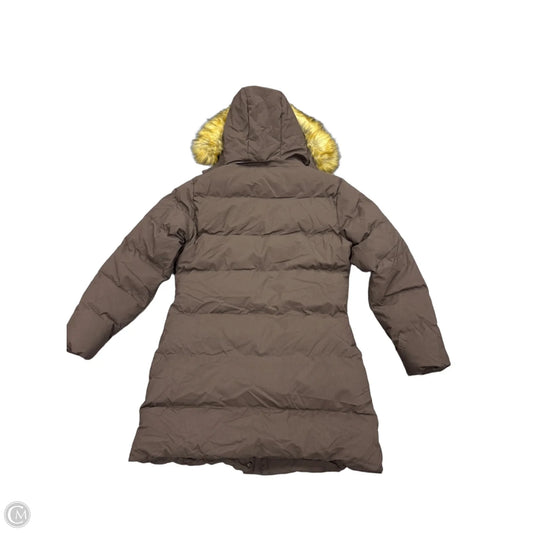 Coat Puffer & Quilted By Clothes Mentor In Brown, Size: S