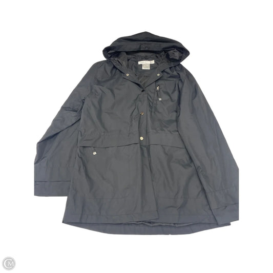 Jacket Windbreaker By Larry Levine In Black, Size: S
