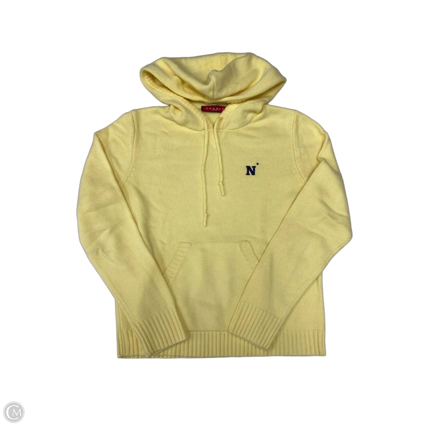 Sweatshirt Hoodie By Clothes Mentor In Yellow, Size: M