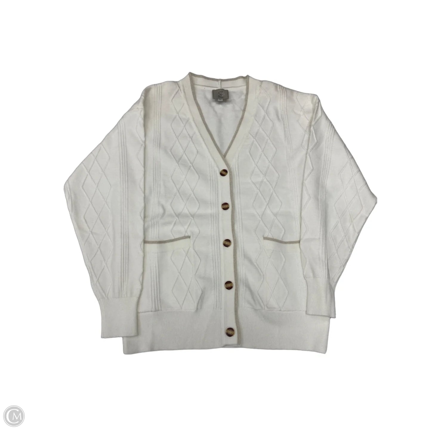 Cardigan By Sioni In Ivory, Size: M
