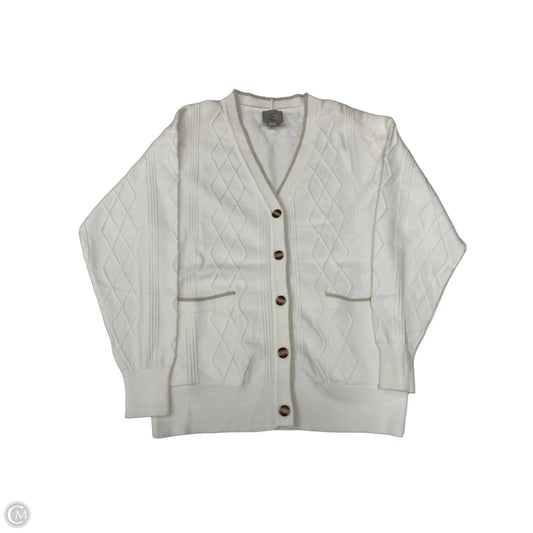 Cardigan By Sioni In Ivory, Size: M