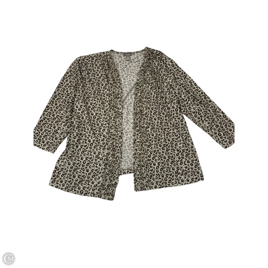 Cardigan By Chicos In Animal Print, Size: Xl