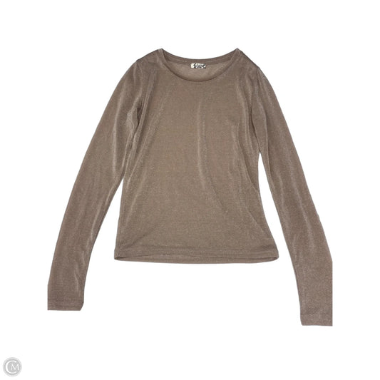 Top Long Sleeve By Free People In Pink & Silver, Size: S