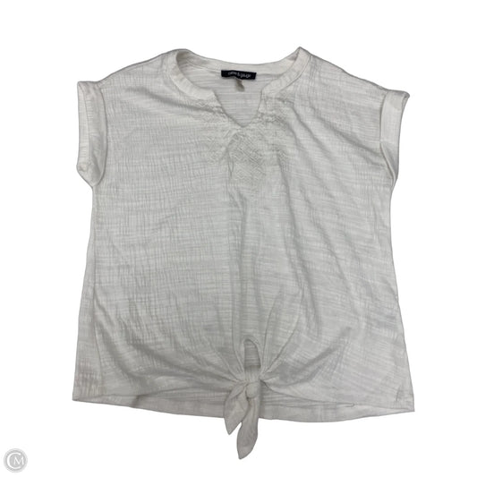 Top Short Sleeve By Cable And Gauge In White, Size: Xs