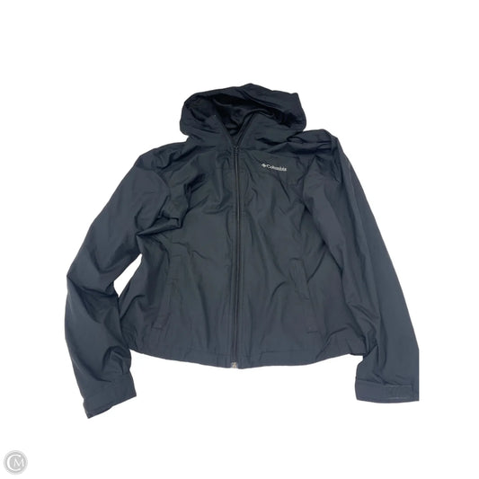 Jacket Windbreaker By Columbia In Black, Size: M